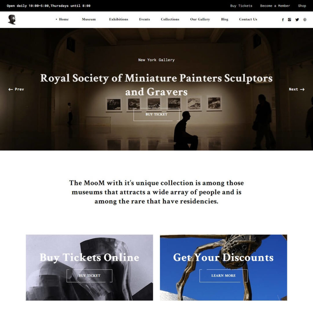 Mooseoom - Antiques and Art Gallery WordPress Themes