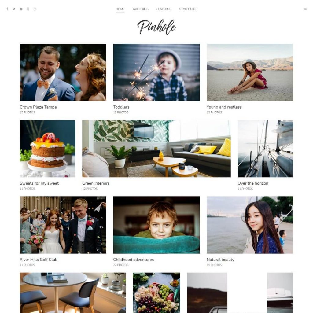Pinhole - WordPress Photography Themes