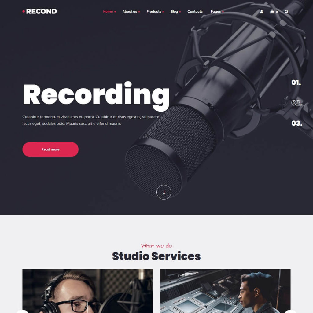 Recond - Classical Music WordPress Themes