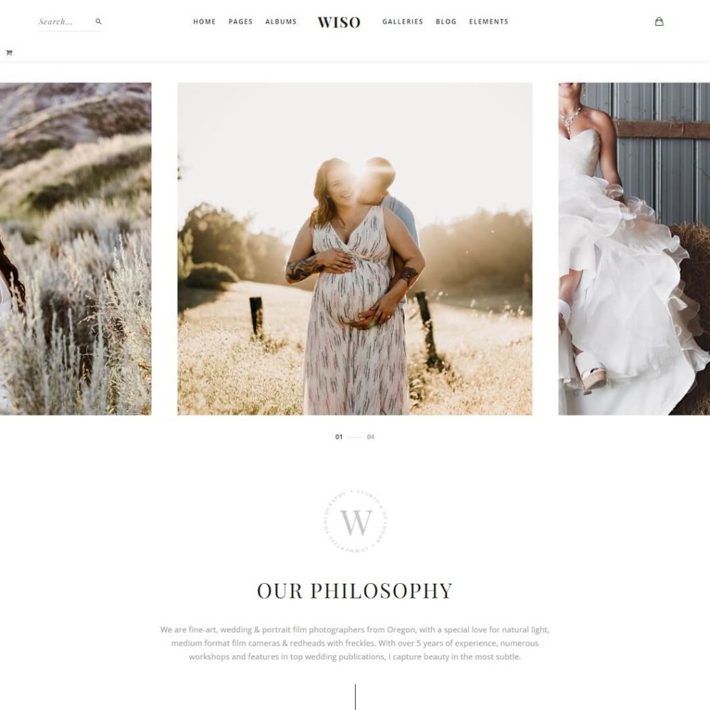 Wiso - WordPress Photography Themes