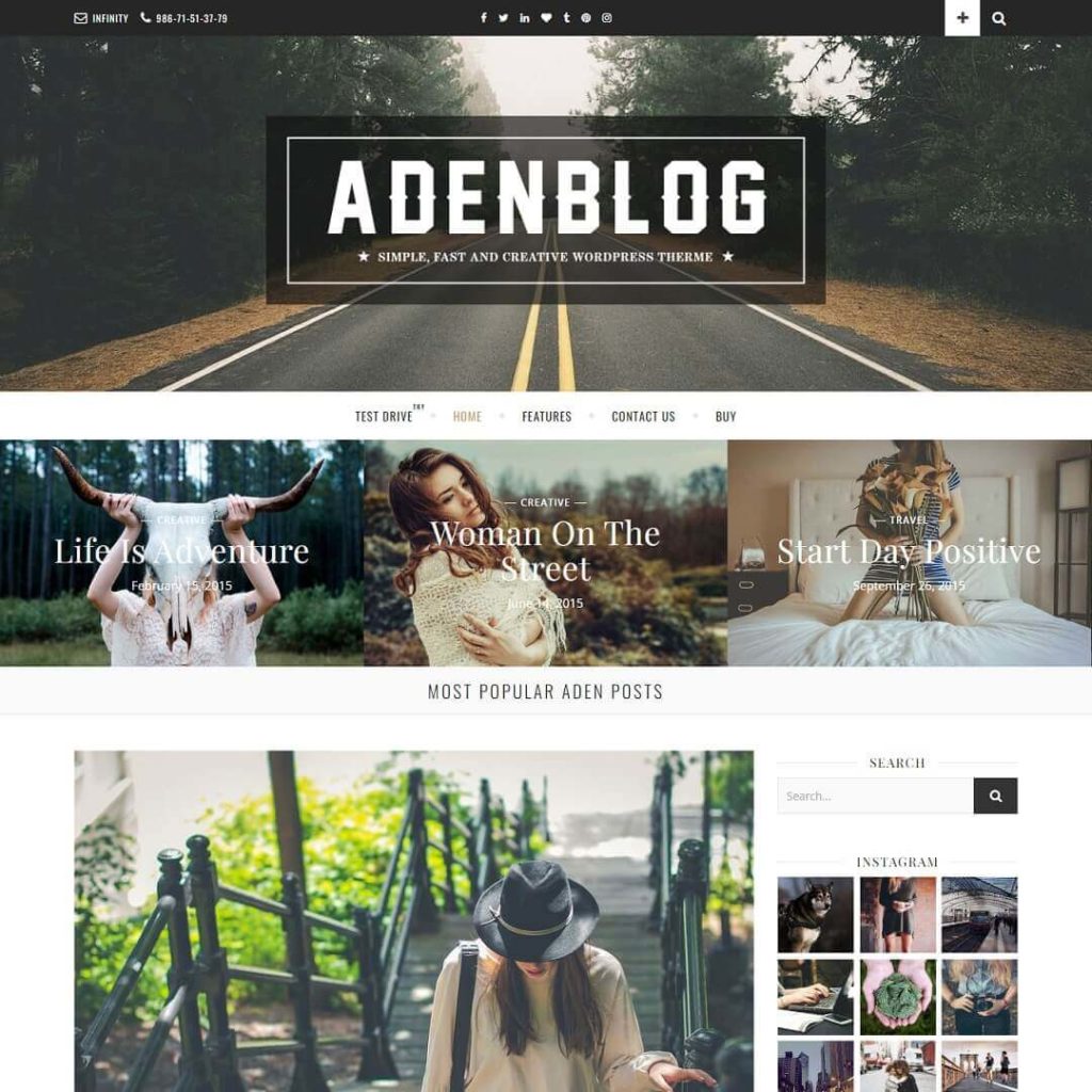 Aden - Feminine WordPress Themes