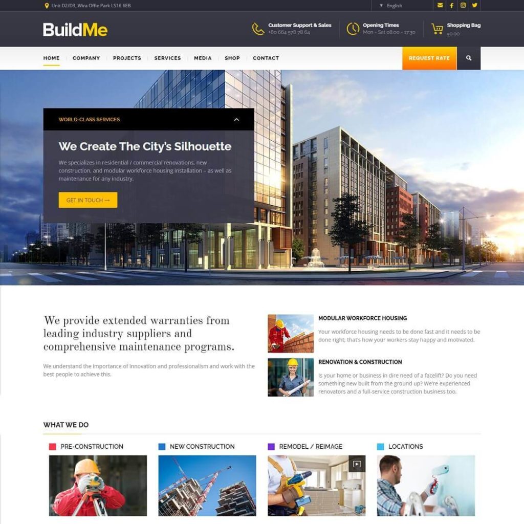 BuildMe - WordPress Theme