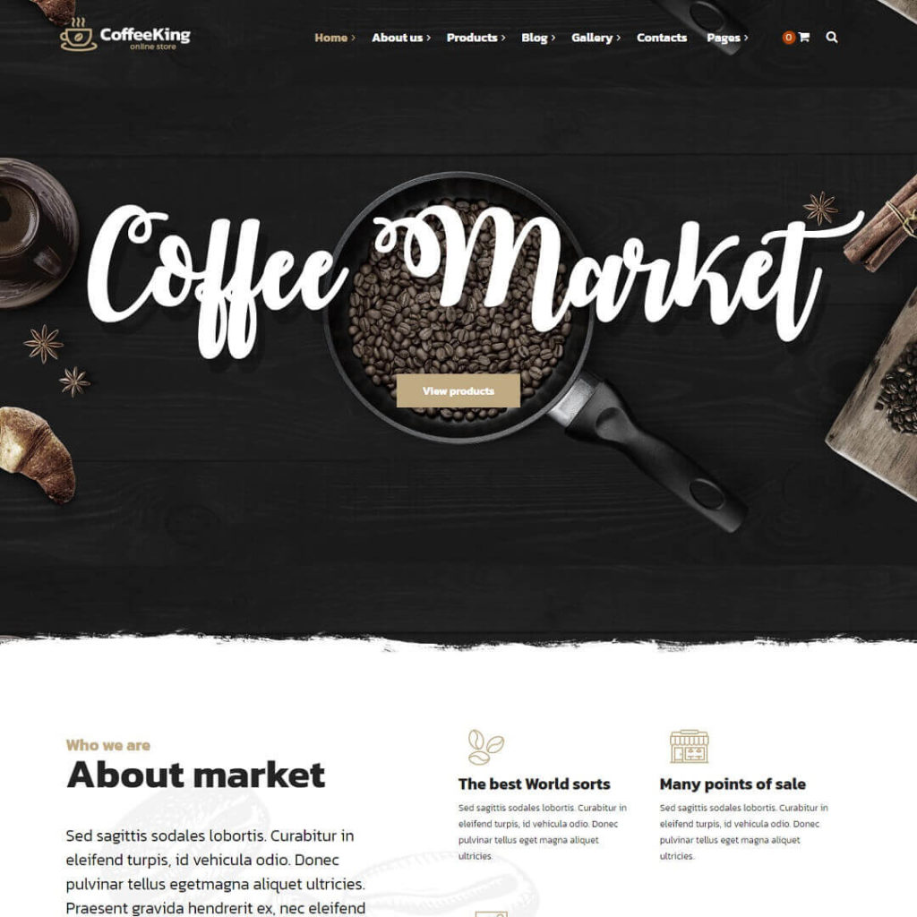 CoffeeKing - Powerful Food Blog WordPress Themes