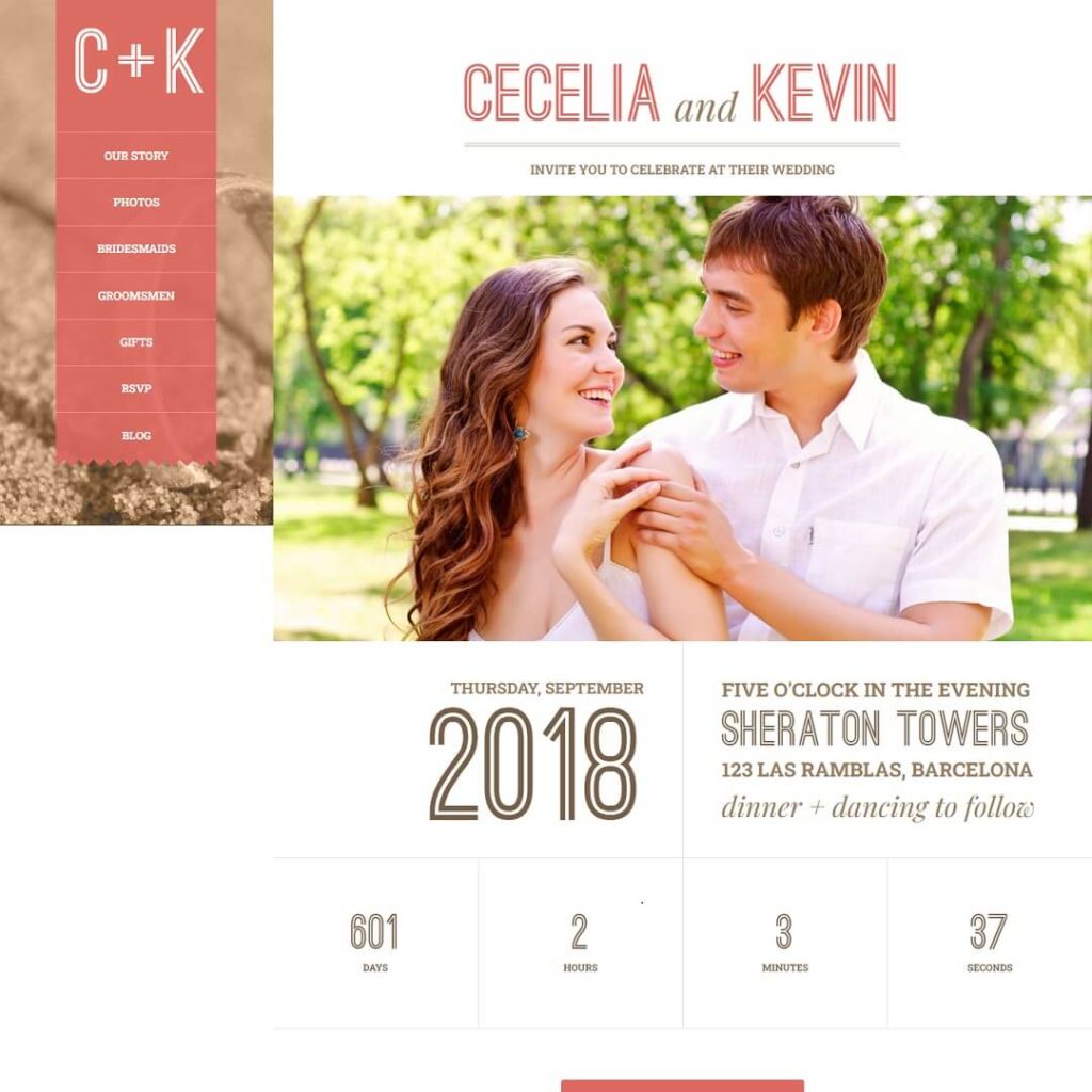 Eternity - Wedding WordPress Themes