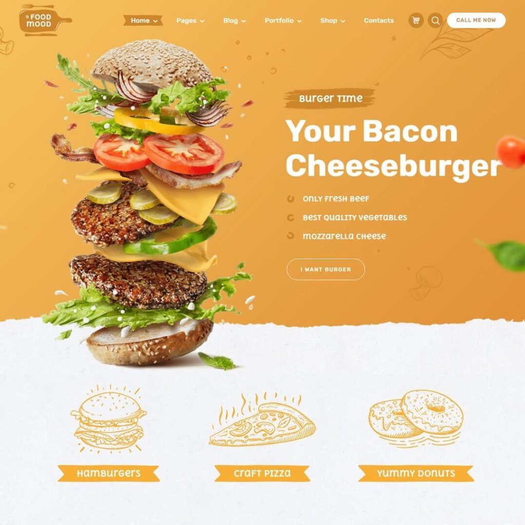 Foodmood - Powerful Food Blog WordPress Themes