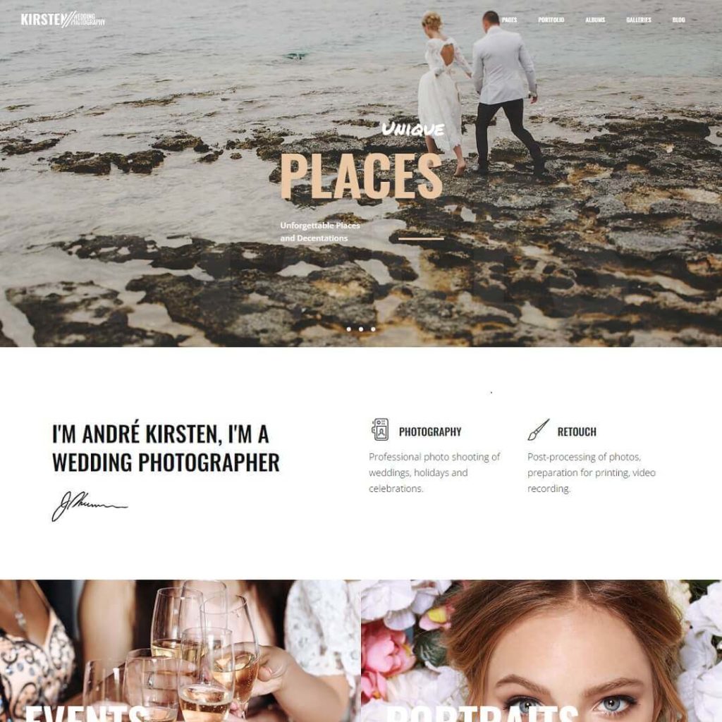 Kirsten - Wedding WordPress Themes