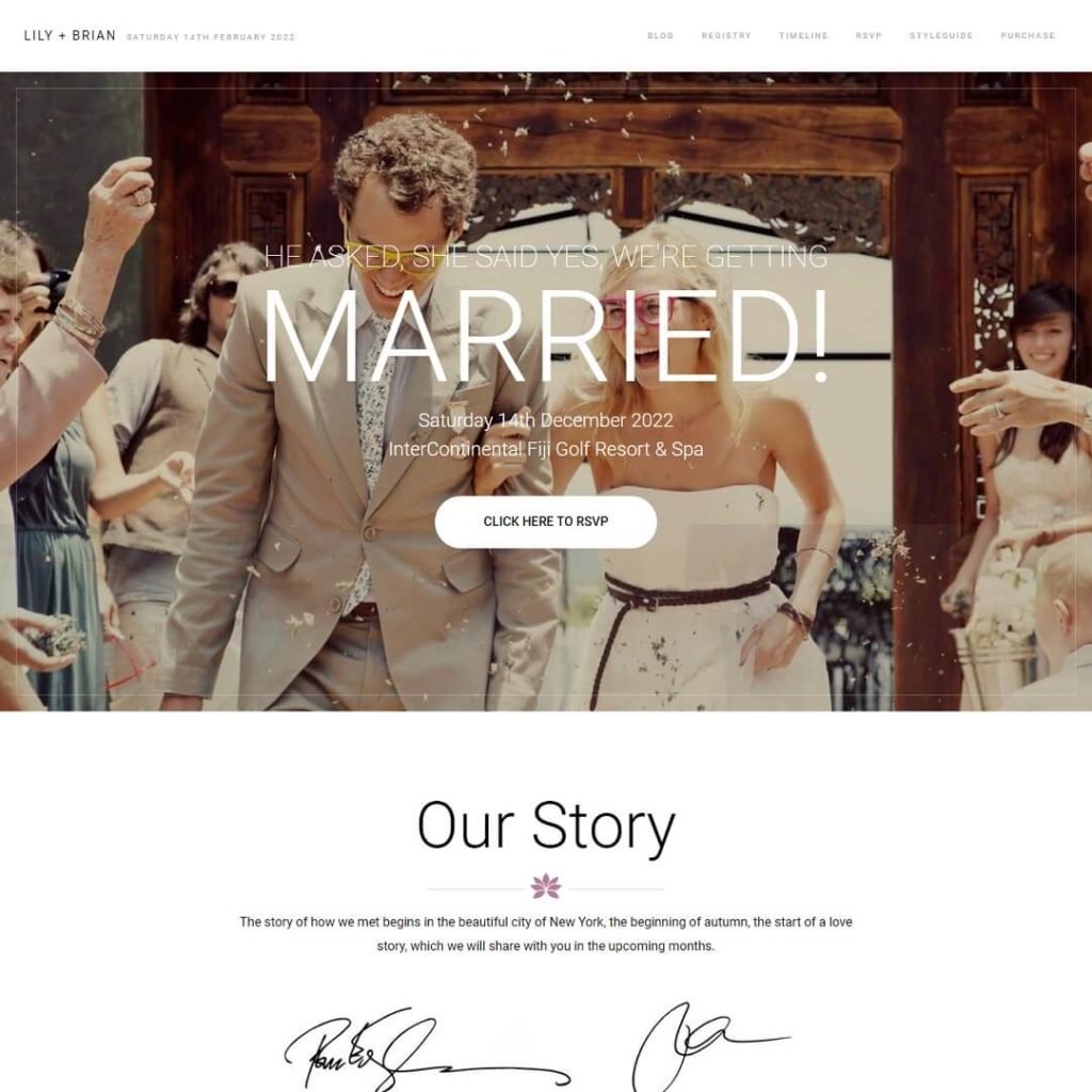 Lily - Wedding WordPress Themes