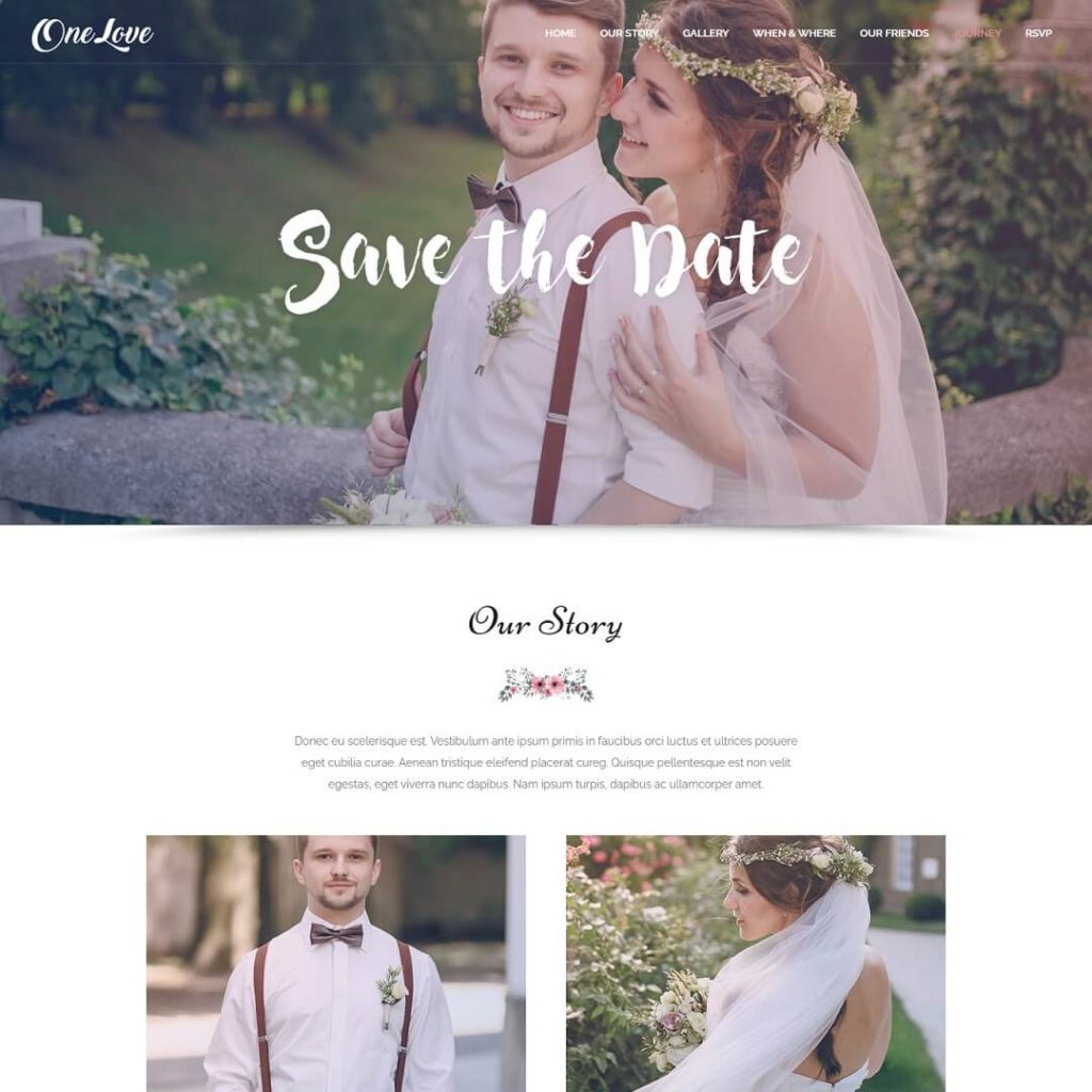 OneLove - Wedding WordPress Themes