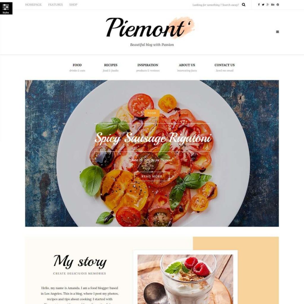 Piemont - WordPress Lifestyle Blog Themes