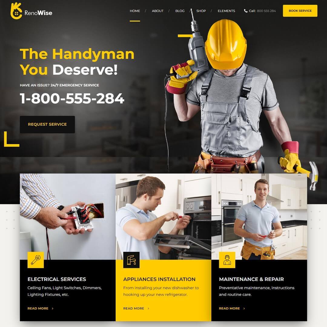 Best 25 Construction WordPress Theme for Builder Company