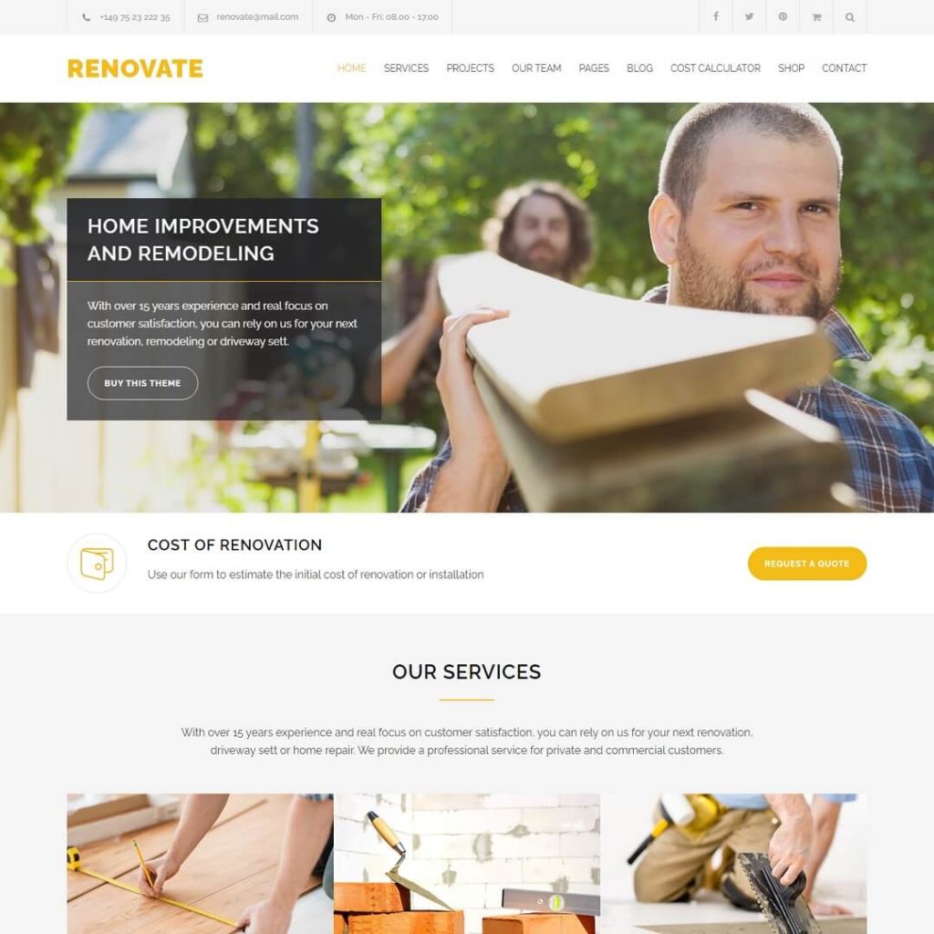 Renovate - WordPress Theme