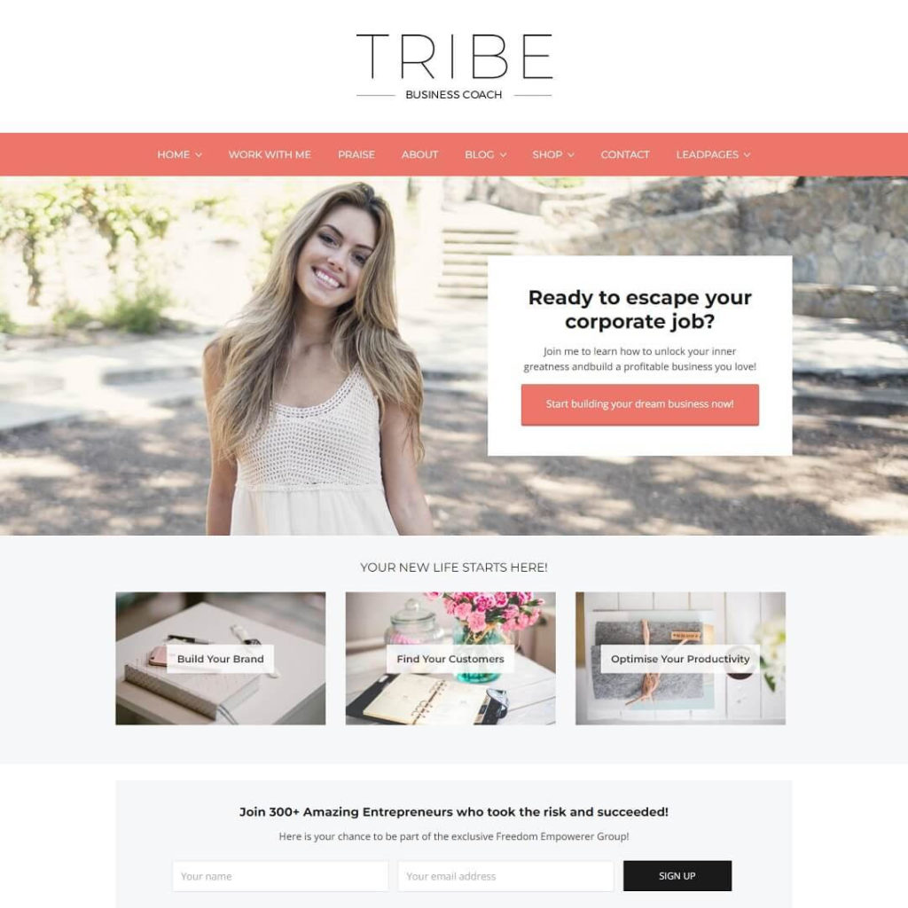 Tribe - Feminine WordPress Themes