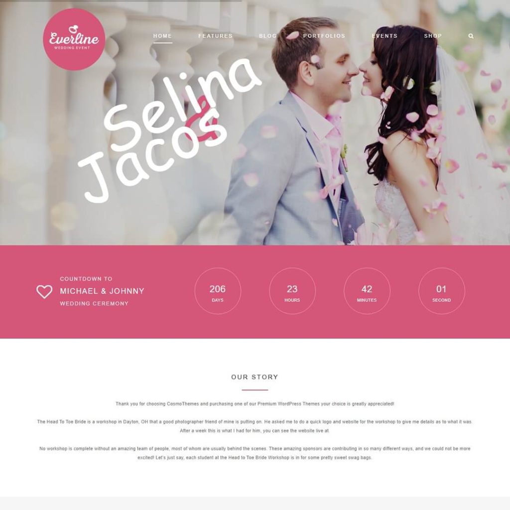 Wedding Event - Wedding WordPress Themes