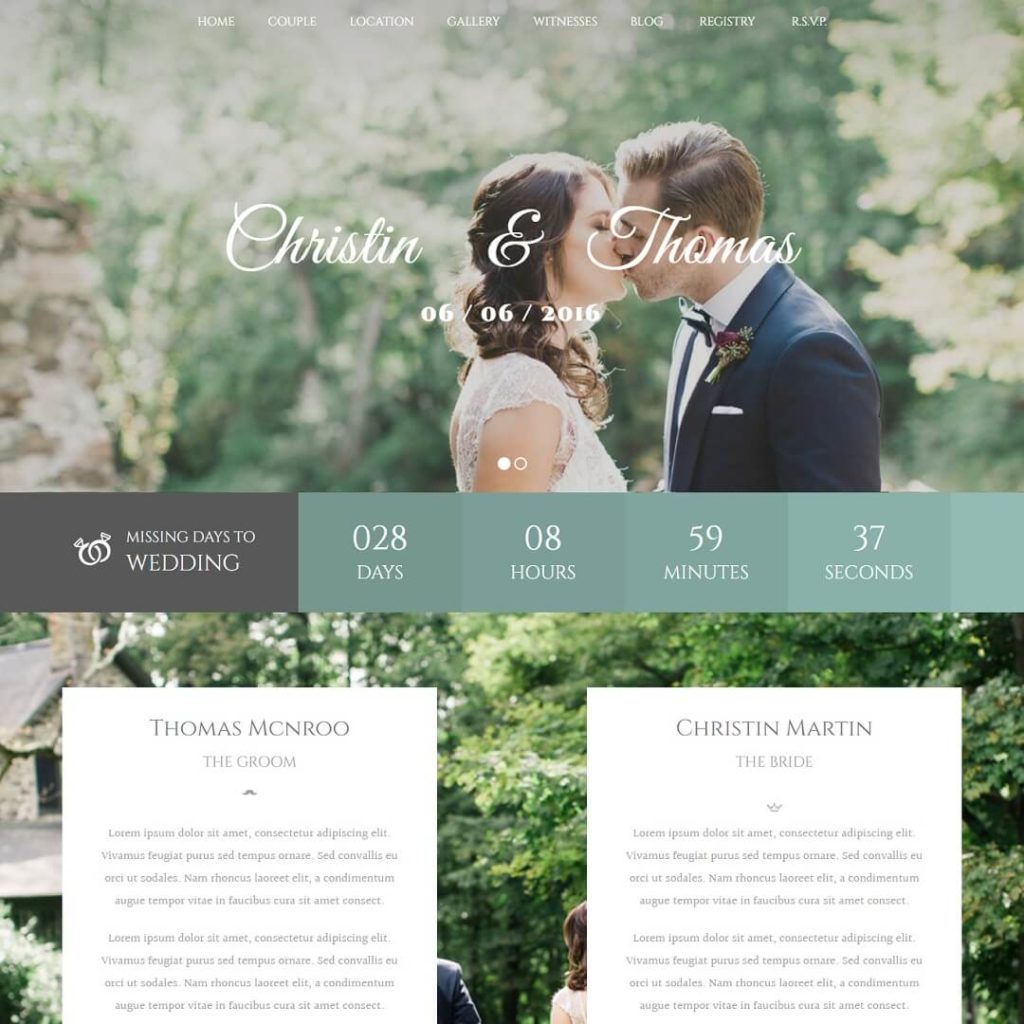 Wedding - Wedding WordPress Themes