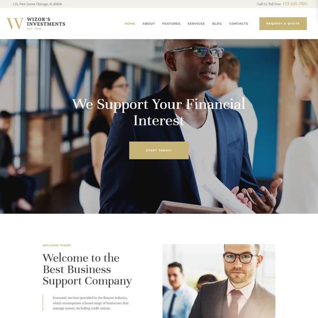 Wizor's - Insurance Website Templates