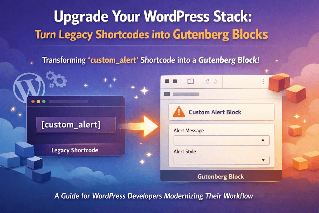 Upgrade You WordPress Stack Turn Legacy Shortcodes into Gutenberg Blocks